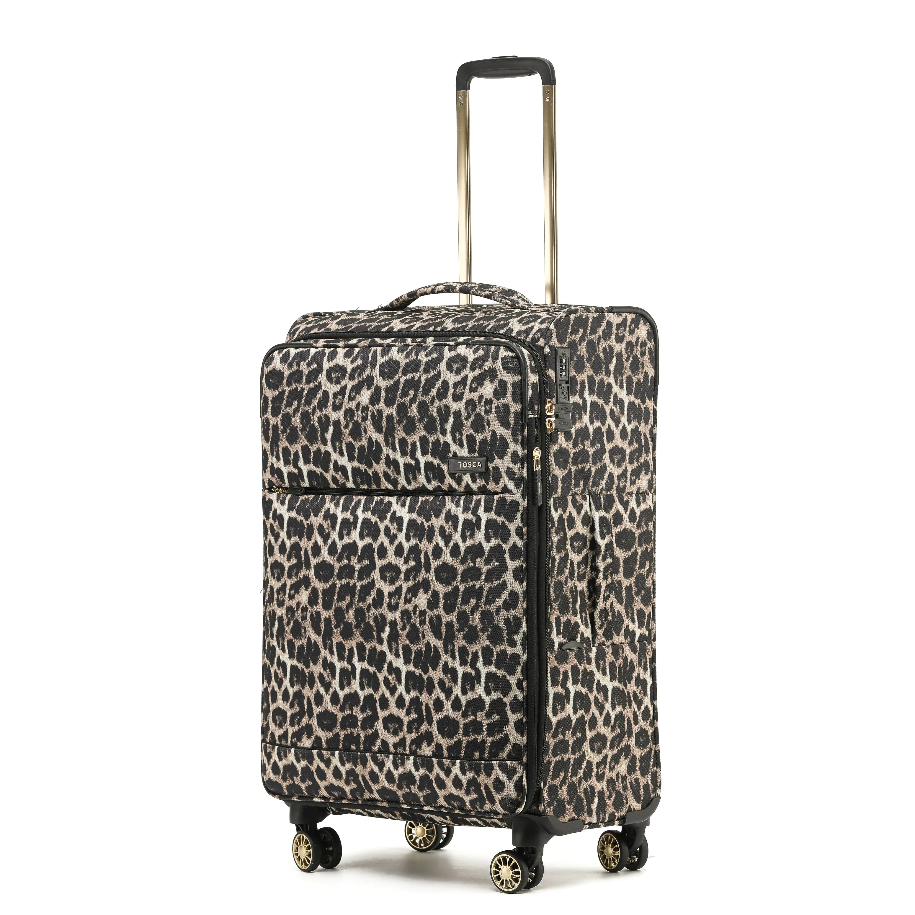 Tosca So-lite 4.0 Collection 67cm-H Soft side checked trolley case AIR5055B-Leopard - Image 2