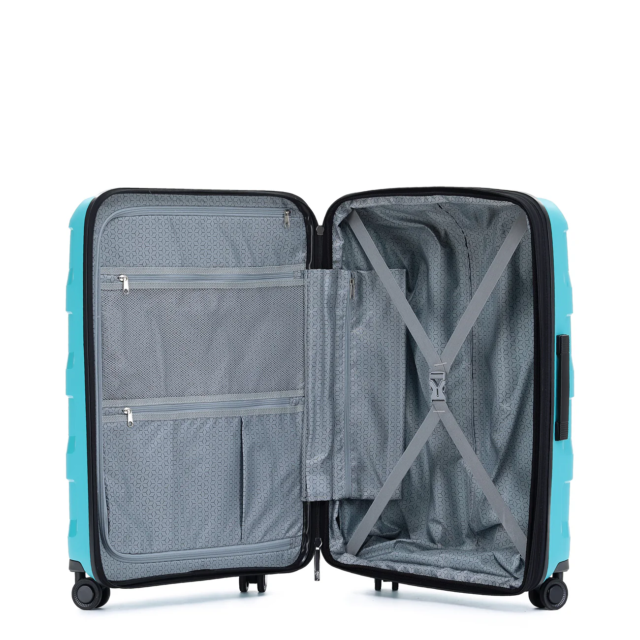 Tosca 55cm Teal Comet polypropylene hard side Carry-on Trolley luggage TCA200C - Image 4