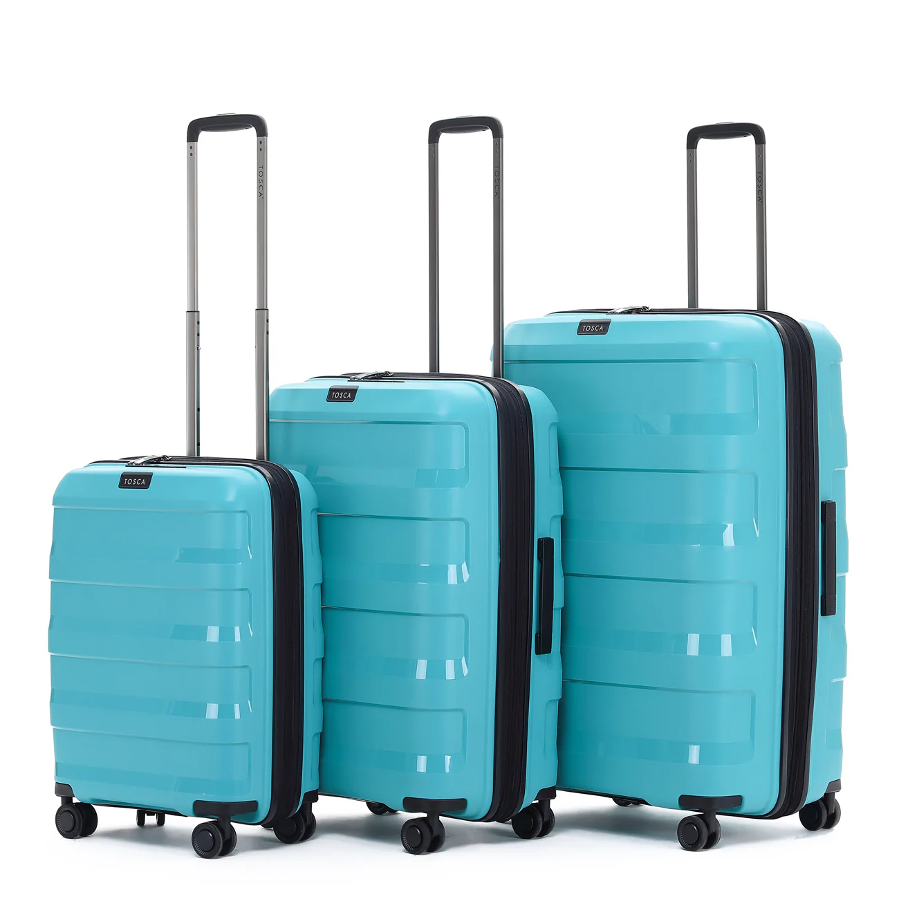 Tosca 55cm Teal Comet polypropylene hard side Carry-on Trolley luggage TCA200C - Image 5