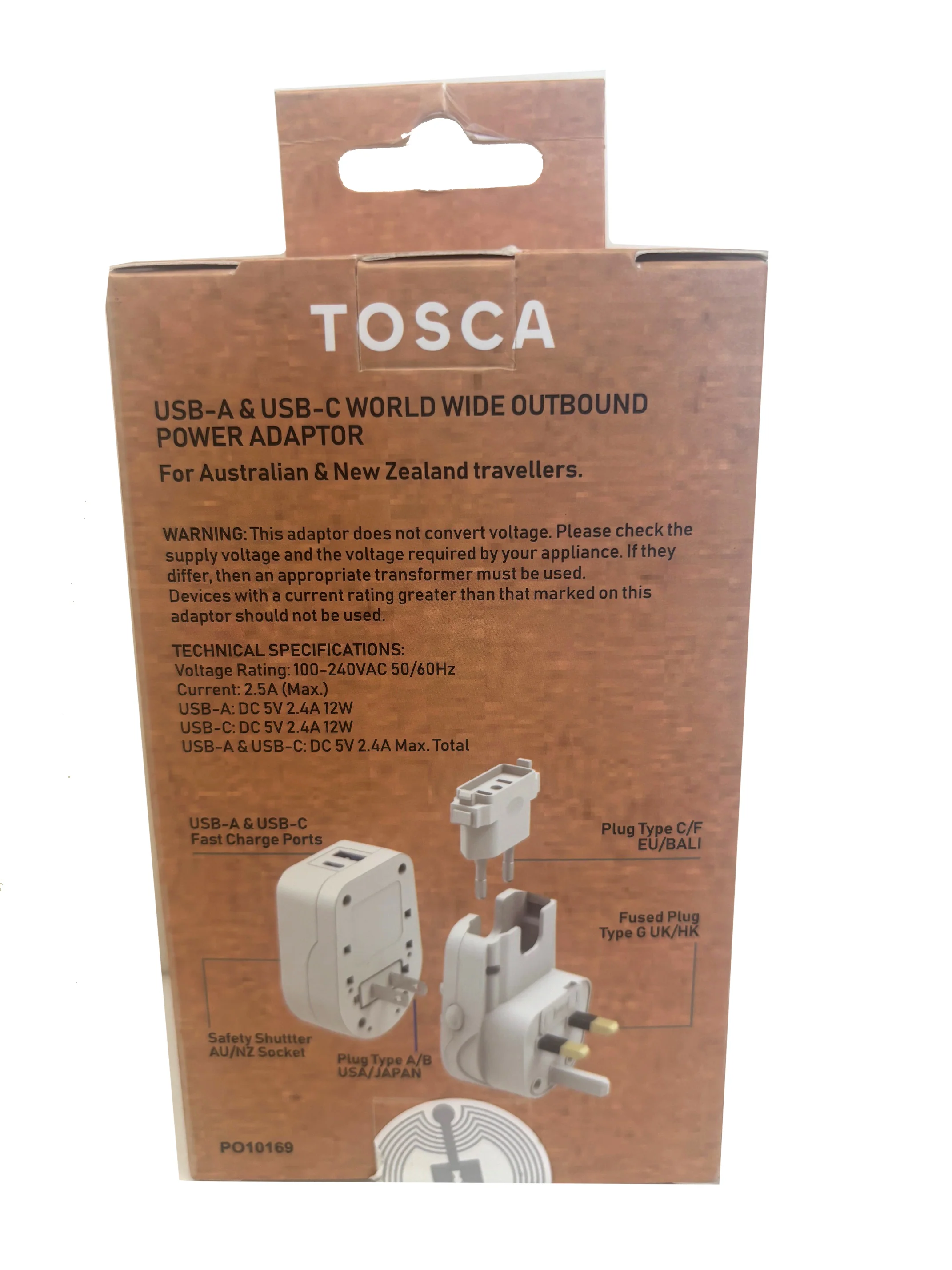 Tosca World Wide ADPT USB A&C Travel Adaptor TCA072 - Image 6