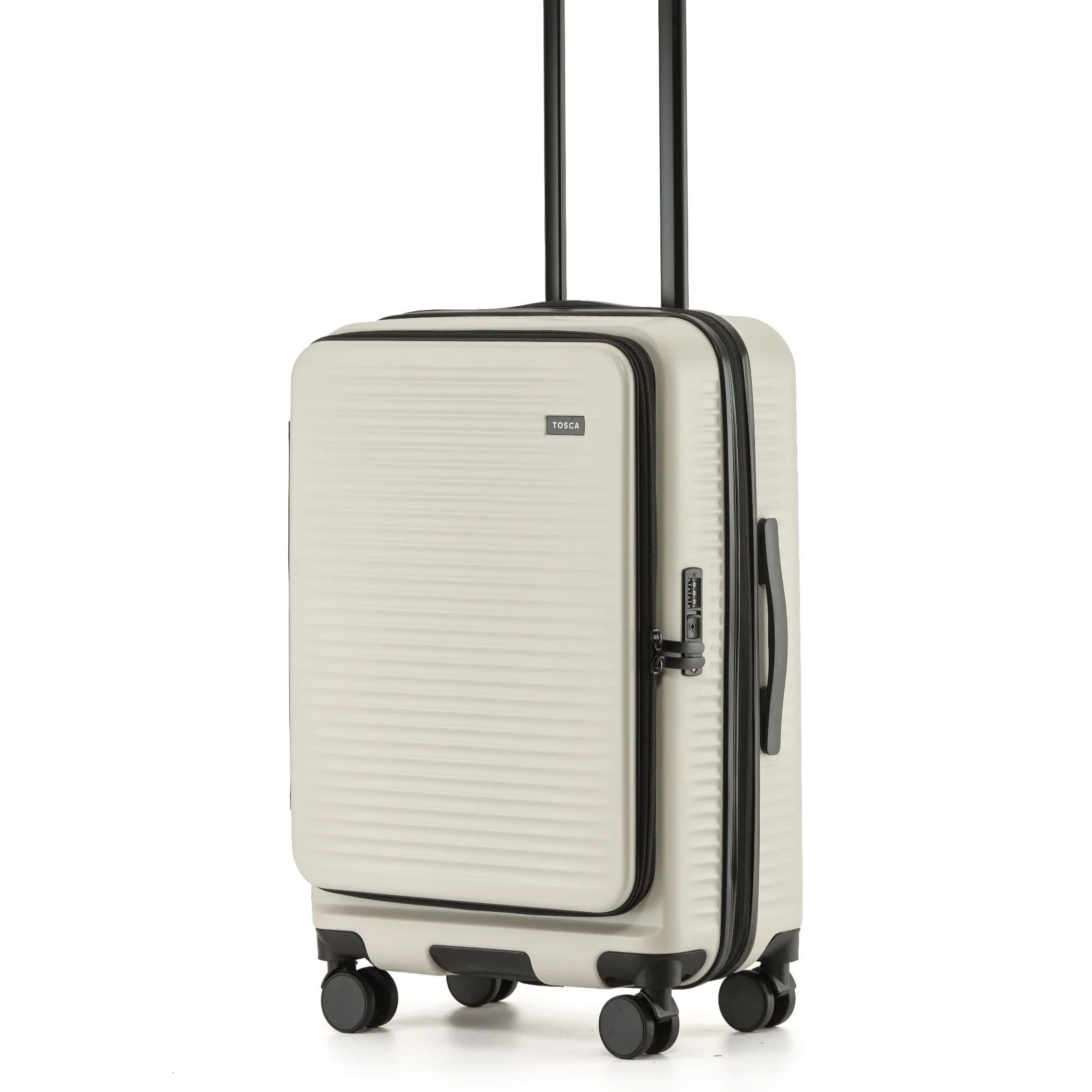 Tosca Zen Collection 65cm-H Polycarbonate Top Lid Zipper opening Trolley case TCA225B-Stone - Image 2
