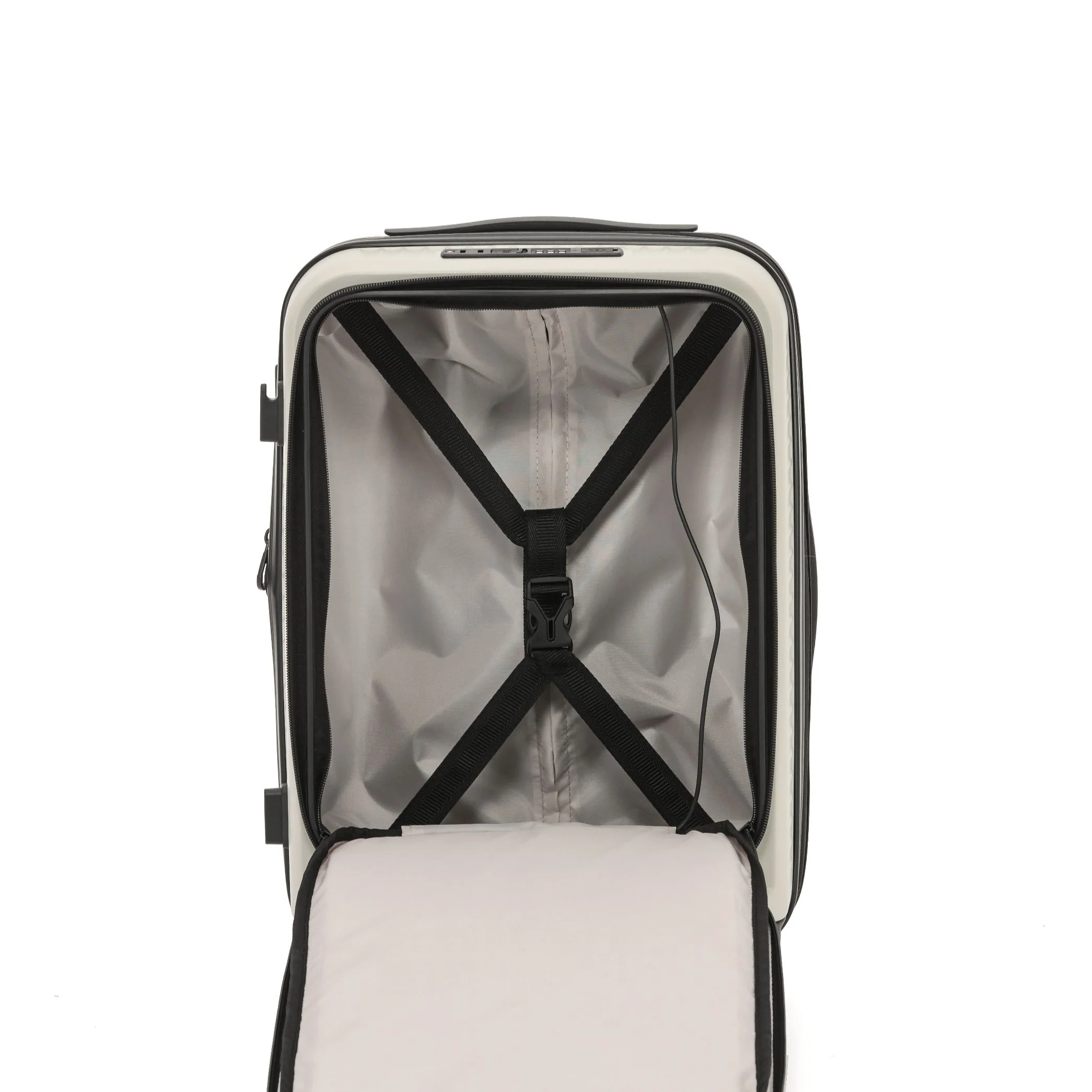 Tosca Zen Collection Polycarbonate 53cm Luxury Carry-on trolley case TCA225C-Stone - Image 4