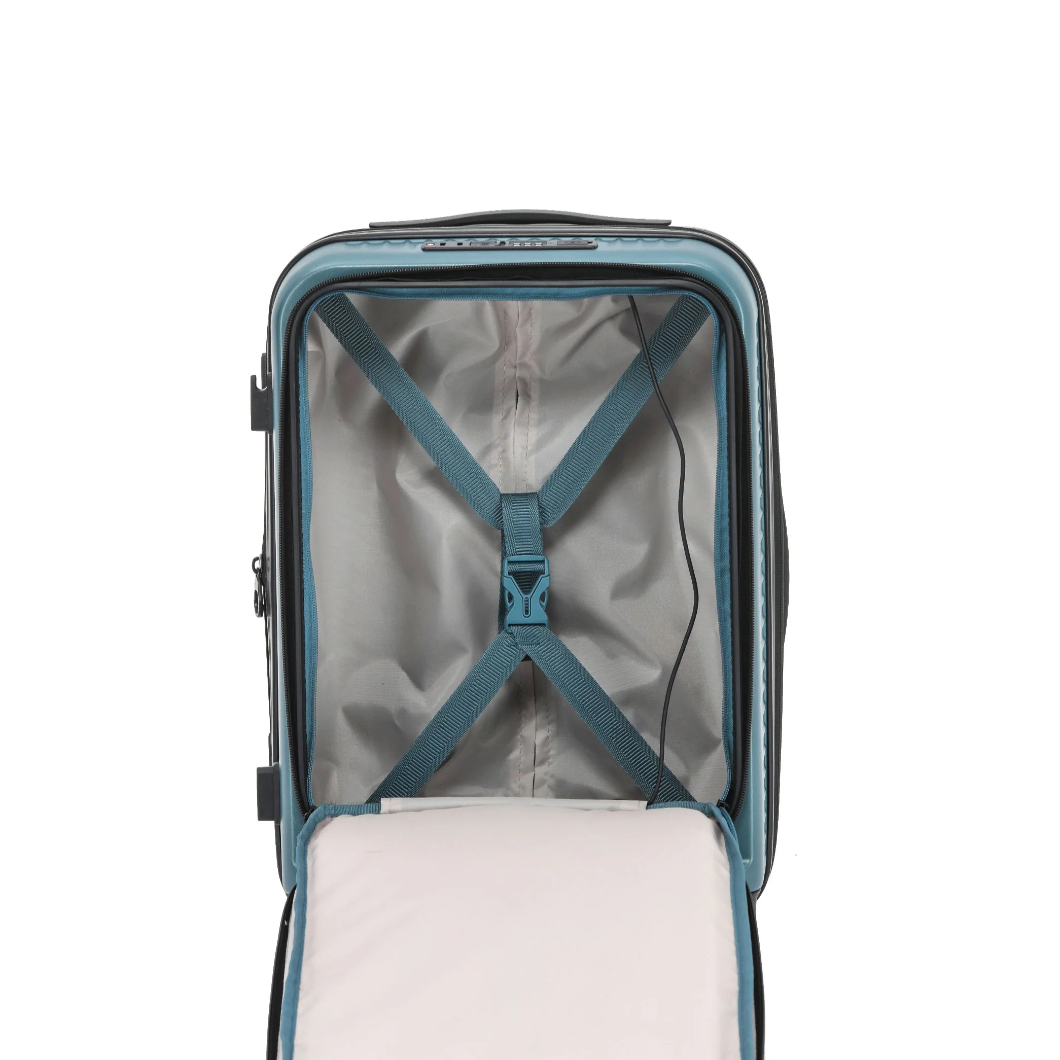 Tosca Zen Collection Polycarbonate Luxury 53cm Carry-on trolley case TCA225C-Slate - Image 3
