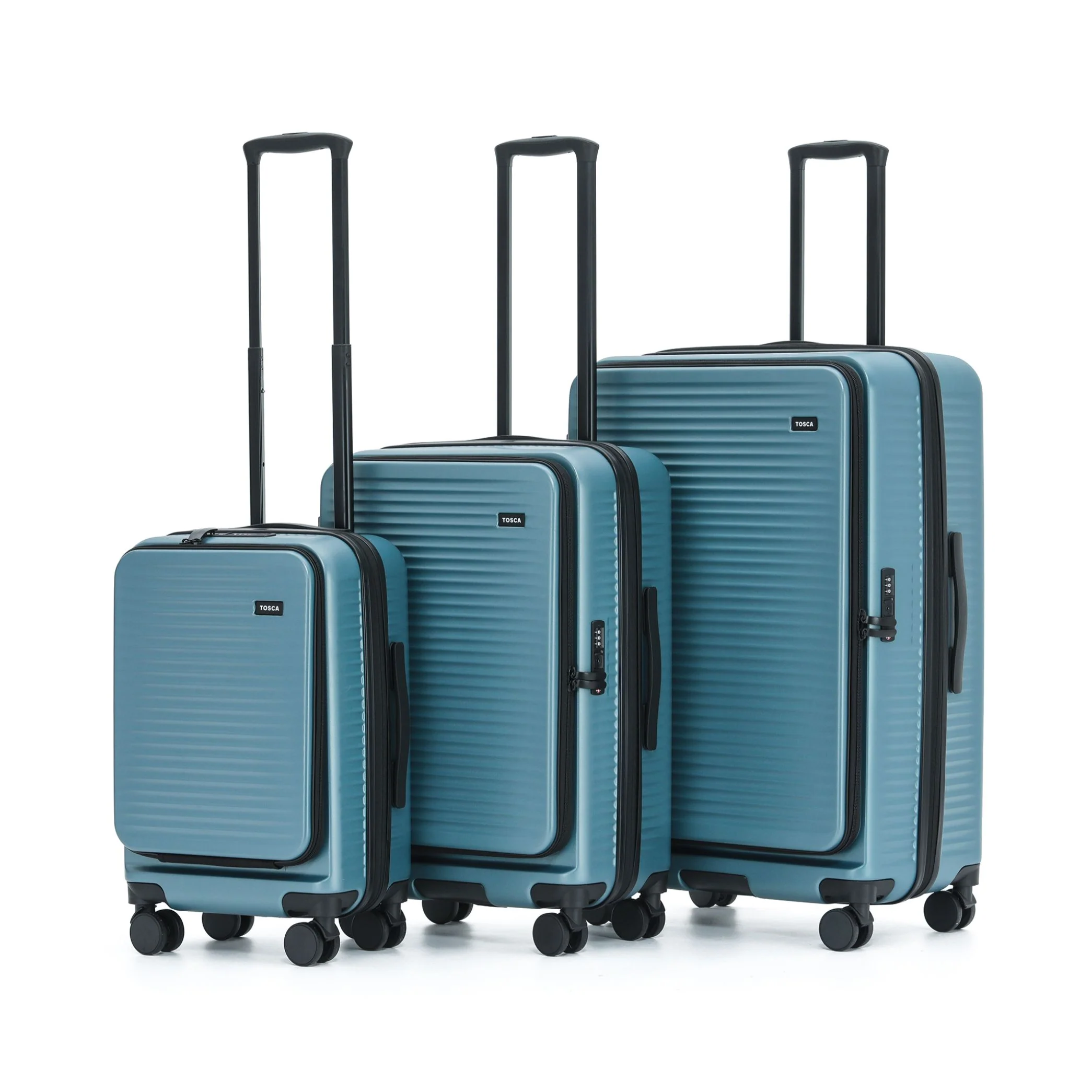 Tosca Zen Collection Polycarbonate Luxury 53cm Carry-on trolley case TCA225C-Slate - Image 5