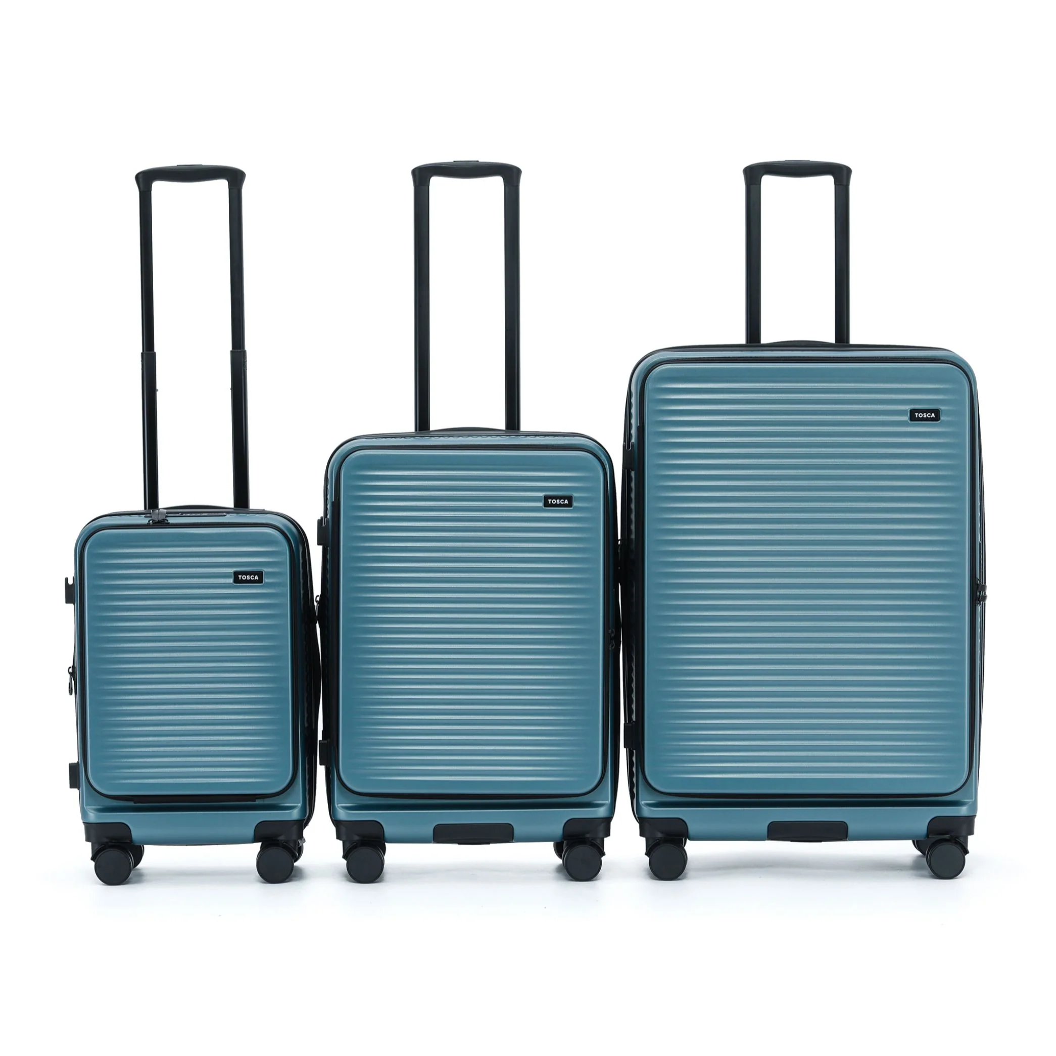 Tosca Zen Collection Polycarbonate Top Lid Zipper Opening 77cm-H Trolley case TCA225A-Slate - Image 5