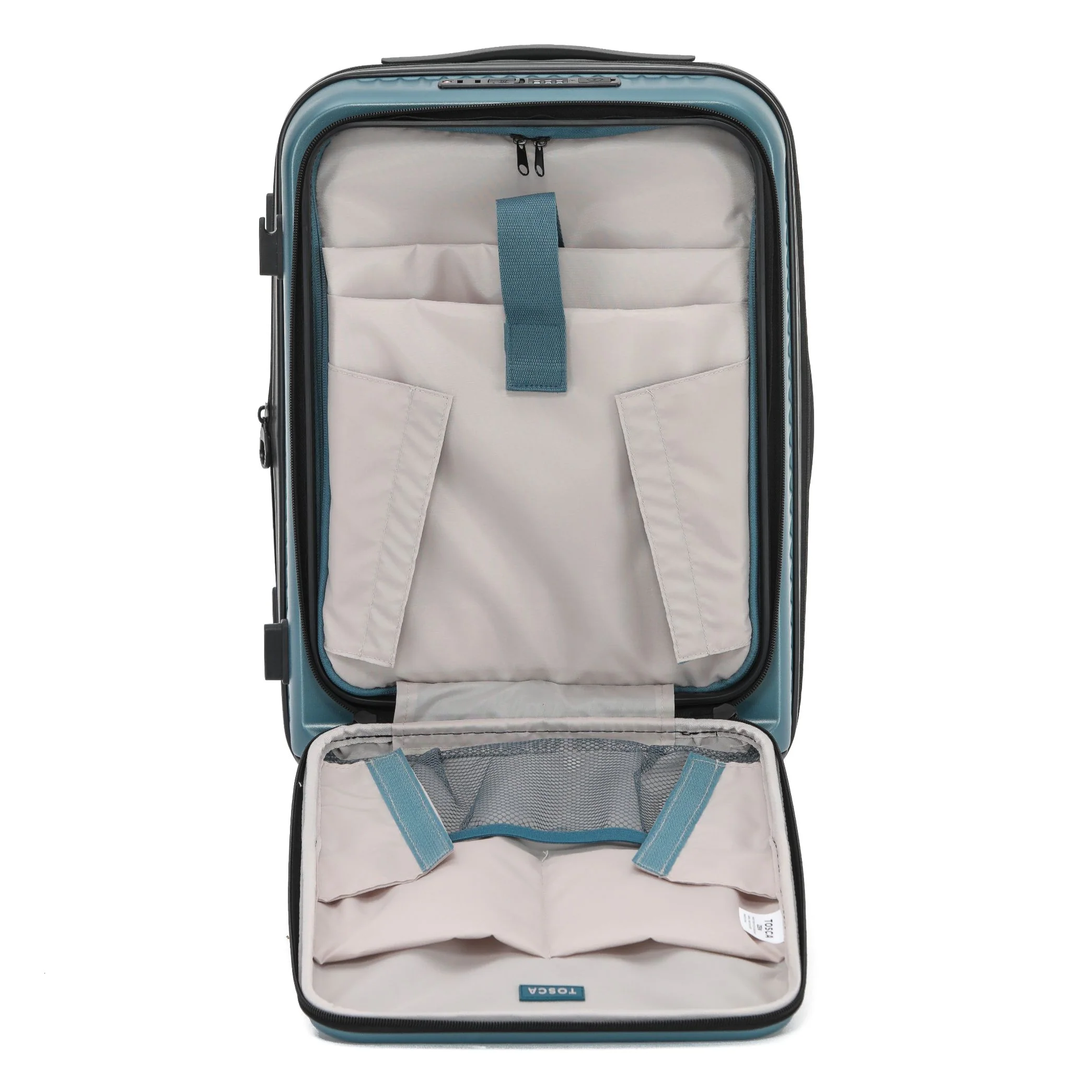 Tosca Zen Collection Polycarbonate Luxury 53cm Carry-on trolley case TCA225C-Slate - Image 2