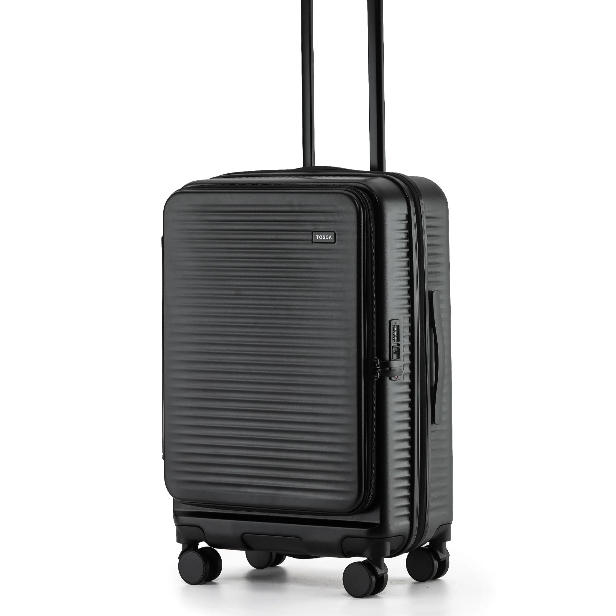 Tosca Zen Collection Top Lid Zipper opening Polycarbonate 65cm-H Trolley case TCA225B-Black - Image 2