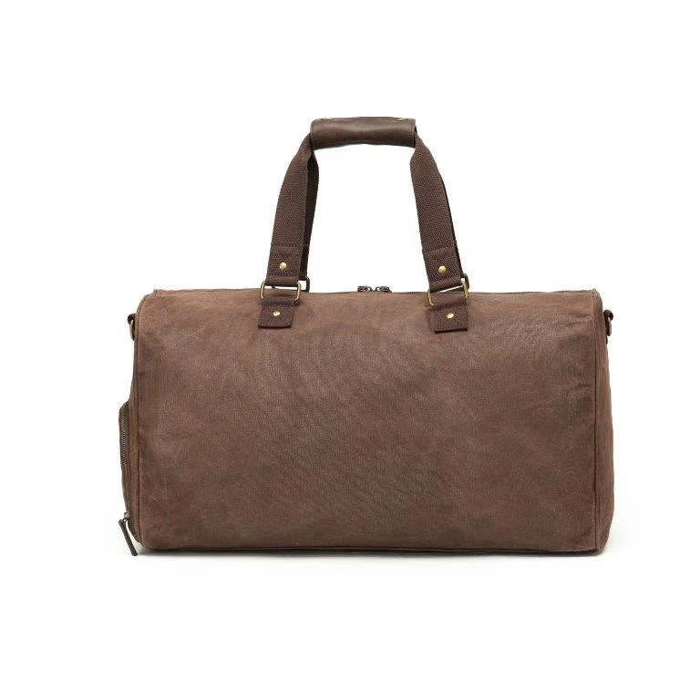 Tosca 65cm Waxed canvas collection Large Duffle-weekender travel bag WC011 - Image 2